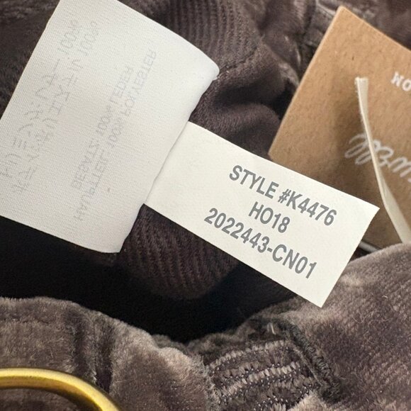 Madewell NWT Velvet Mini Drawstring Bag in Grey - Picture 12 of 12